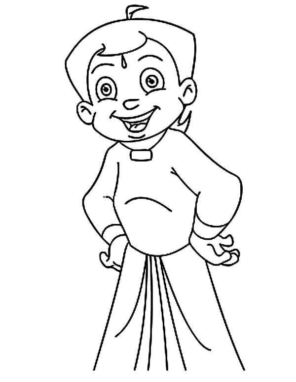 Plansa de colorat cu Chhota Bheem 22 15